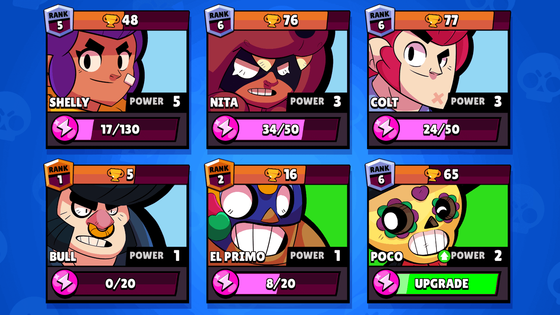 Brawl Stars how to upgrade brawlers and get power points & coins
