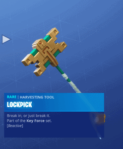 Tier 55 Lockpick pickaxe