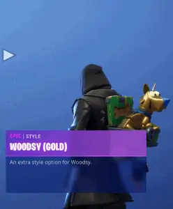 Tier 83 Woodsy (Gold) back bling