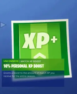 Tier 96 10% personal XP boost