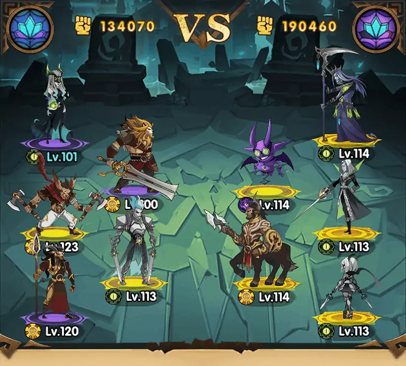 Team composition in AFK Arena