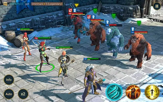 RAID Shadow Legends in battle affinity indicators