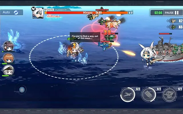 Azur Lane battle ship salvo attack