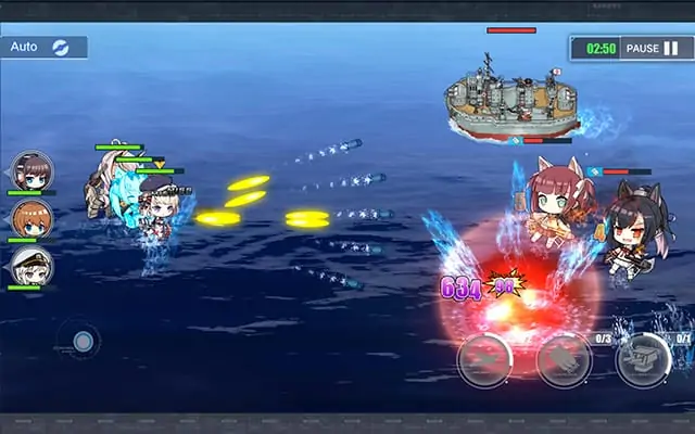 Azur Lane destroyer torpedo attack