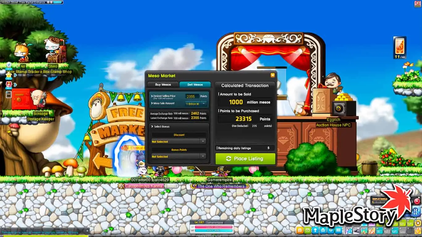 You are currently viewing Maplestory – How To Buy NX With Mesos