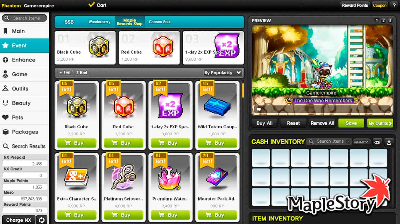You are currently viewing Maplestory – How To Use Reward Points