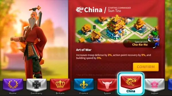 Rise of Kingdoms China Civilization