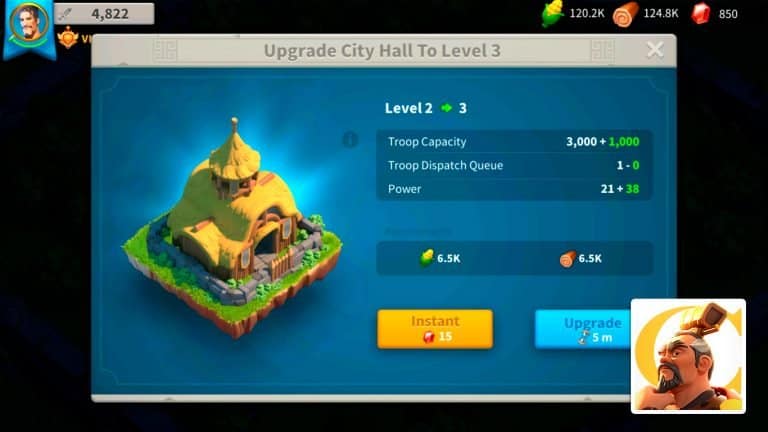 Read more about the article Rise of Kingdoms – City Hall Guide: Upgrade Requirements & Rewards