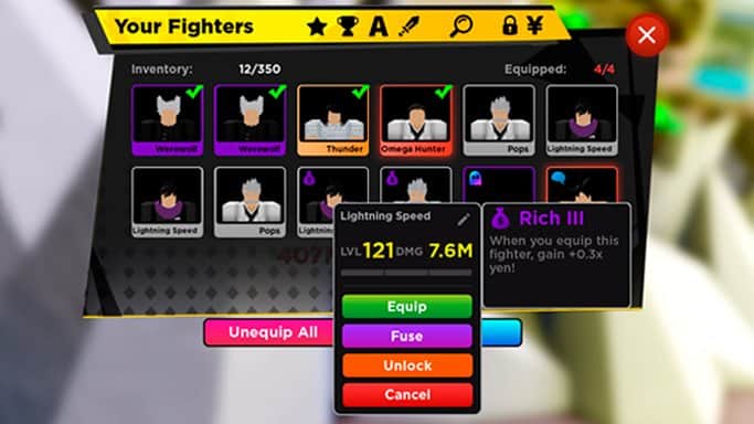 Anime Fighters Simulator Passive Character