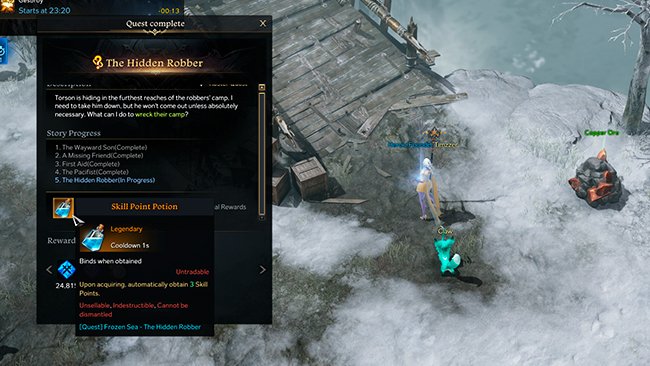 Lost Ark Skill Point Potion from quest