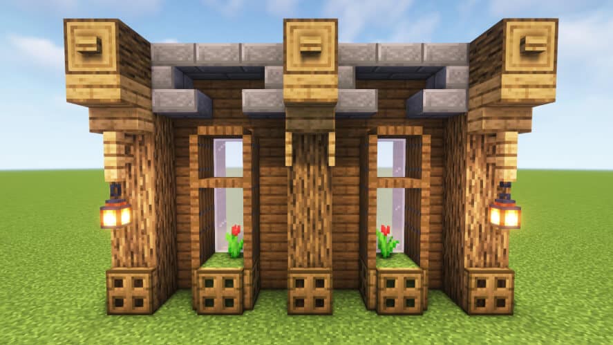7 Detil Ide Desain Dinding Rumah Minecraft