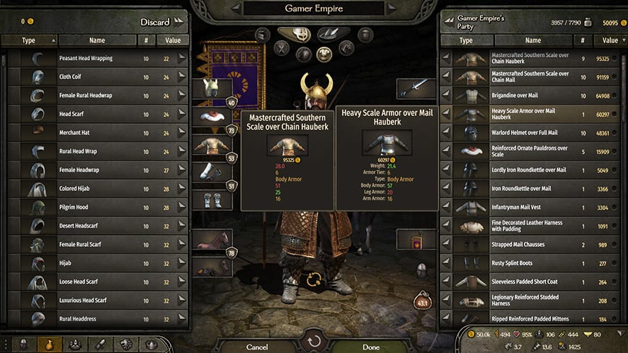 Mount and Blade 2 Bannerlord Best Armor Heavy Scale Armor over Mail Hauberk