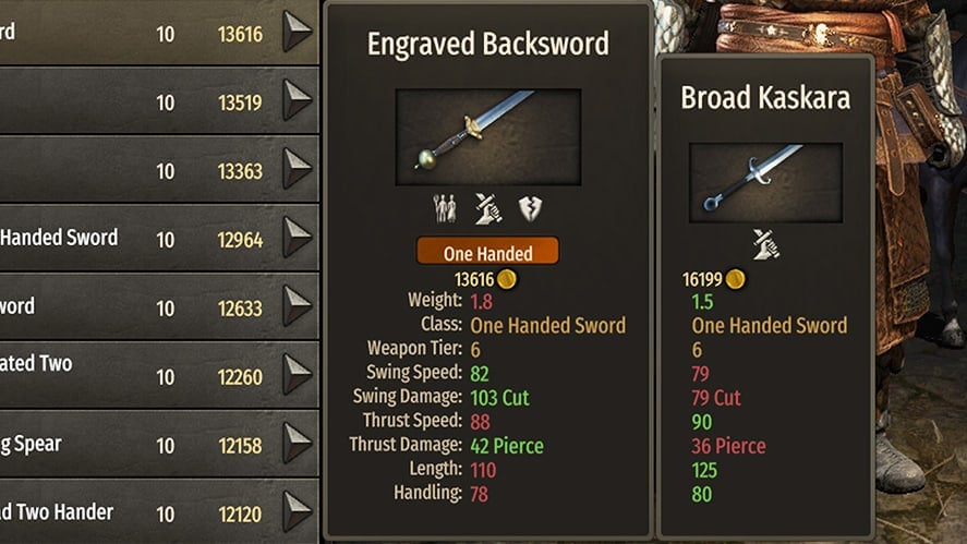 Mount and Blade 2 Bannerlord Best Weapons Engraved Backsword