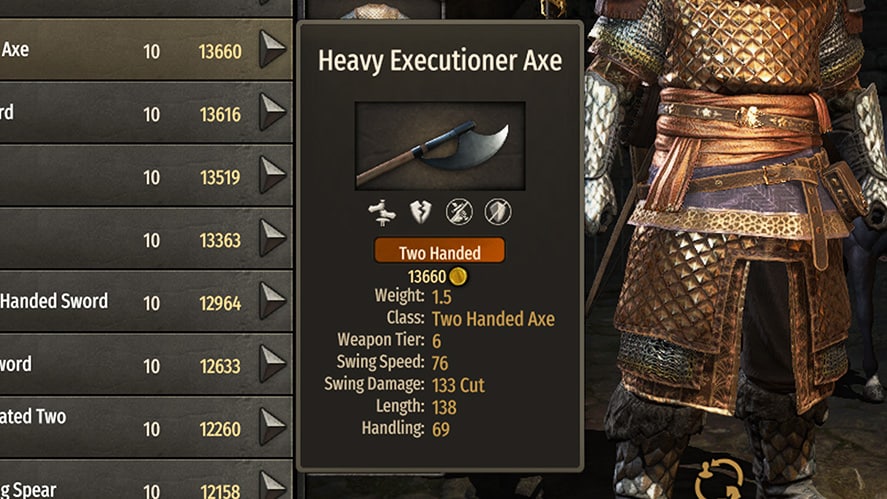 Mount and Blade 2 Bannerlord Best Weapons Heavy Executioner Axe