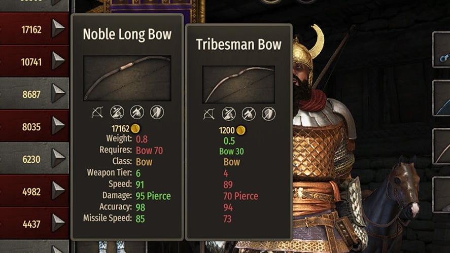 Mount and Blade 2 Bannerlord Best Weapons Noble Long Bow
