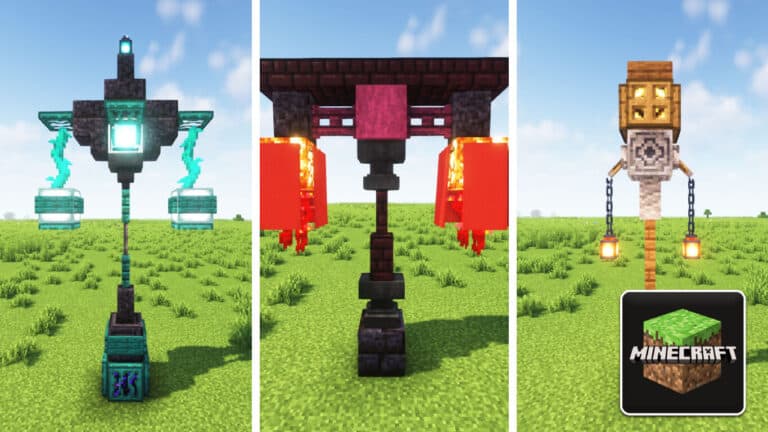 Read more about the article 16 Easy Minecraft Lamp Post Design Ideas
