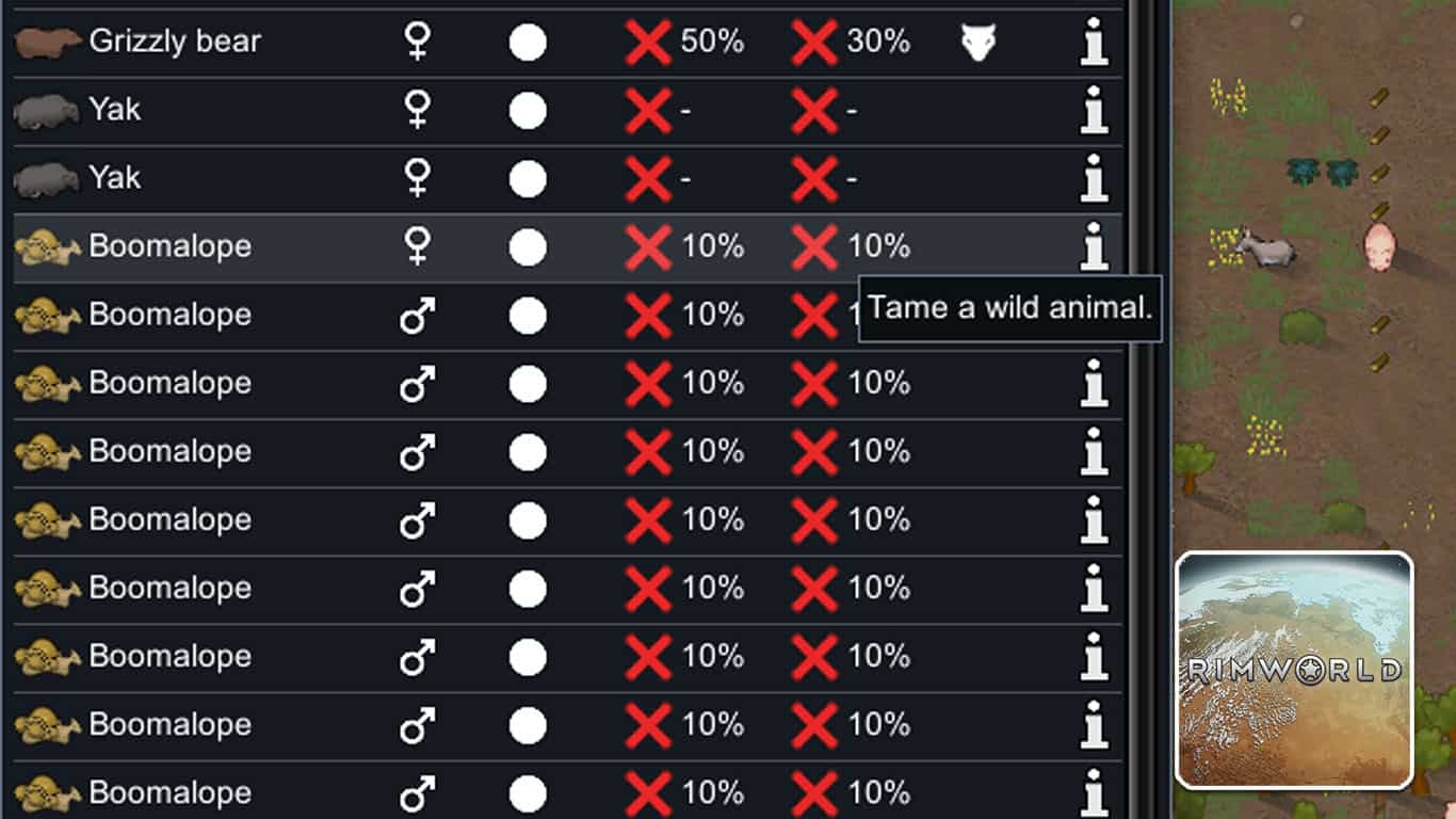 You are currently viewing RimWorld – How to Tame Animals