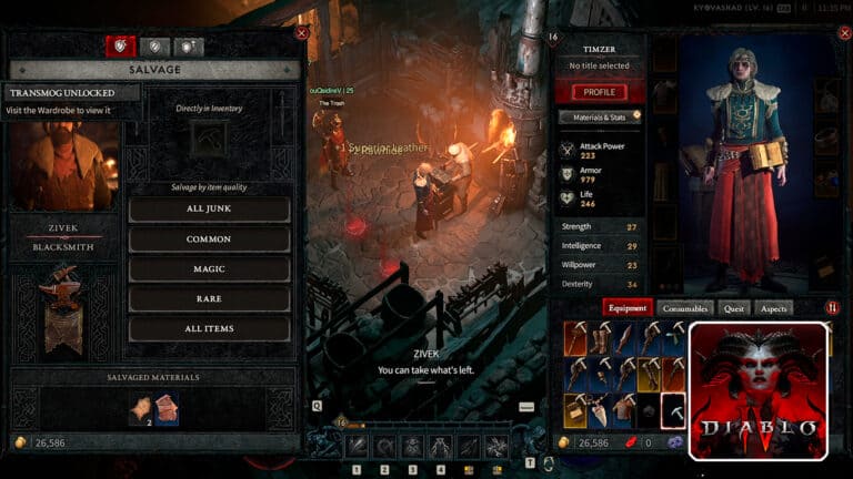 Read more about the article Diablo 4 – How to Salvage Items & Weapons