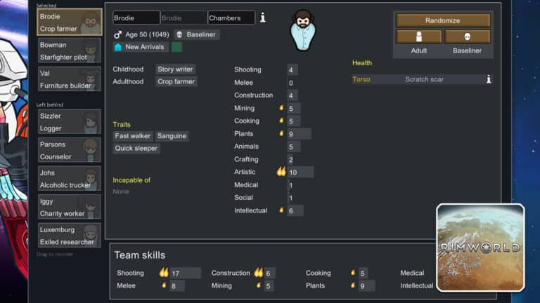 Read more about the article RimWorld – Best Starting Colonists