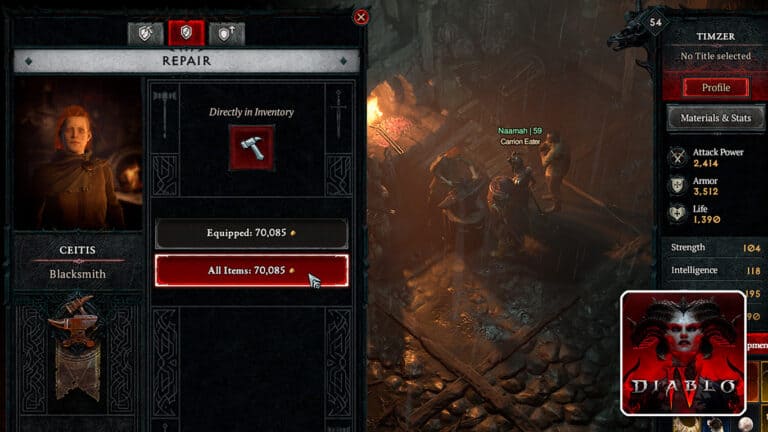 Read more about the article Diablo 4 – How to Repair Items (Gear and Weapons)