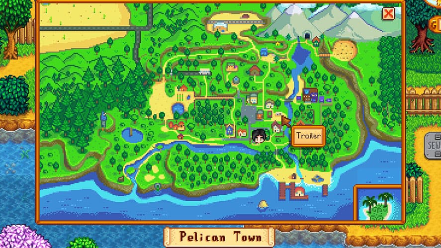 Stardew Valley - Where Does Penny Live Map