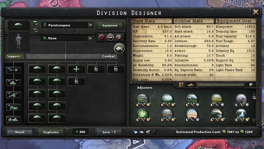 Hearts of Iron 4 (HOI4) - Best Paratrooper Templates 20 width