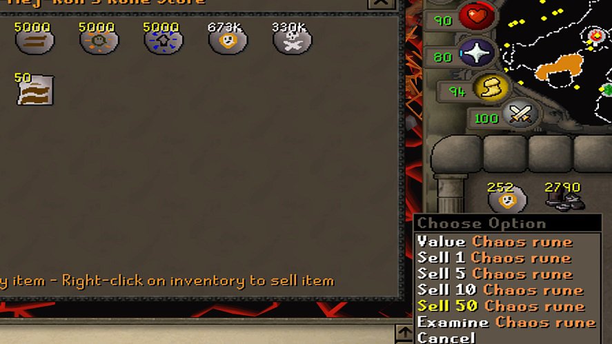 osrs selling chaos runes